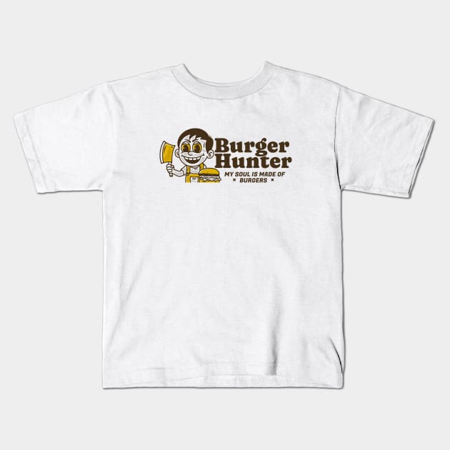 Burger Hunter Kids T-Shirt by adipra std